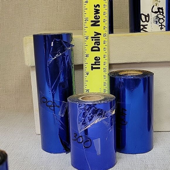 Crown Roll General Roll Leaf  Foil Rolls - Blue (Set 10) - Picture 2 of 7